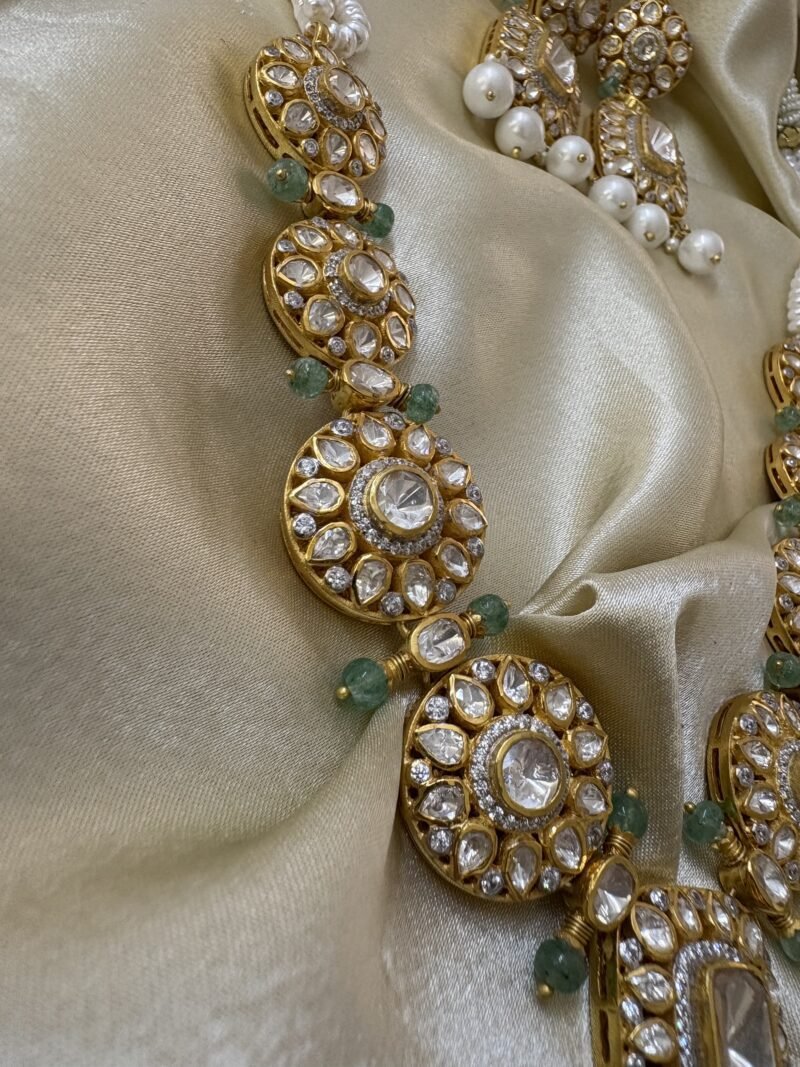 Vishaka Polki Necklace Set - Image 8