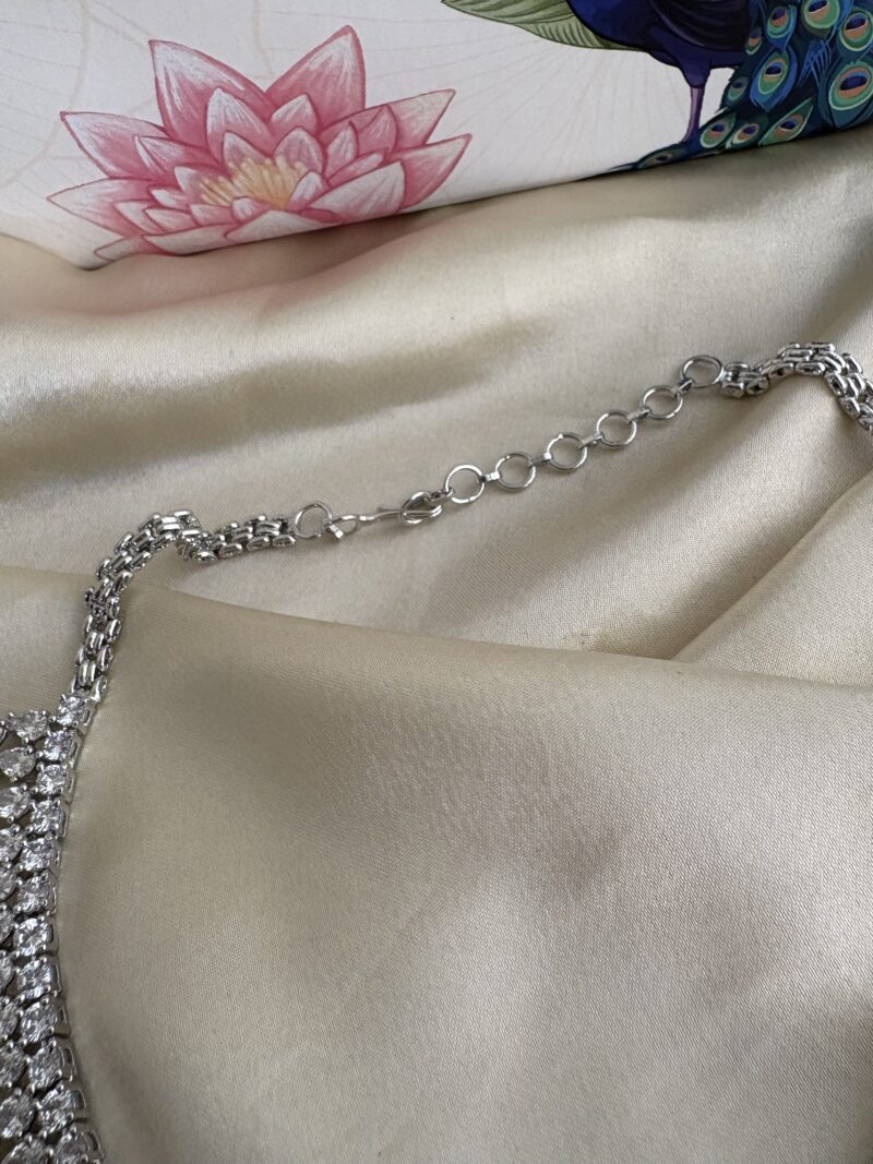 Tarnia Diamond Bridal Necklace Set - Image 9