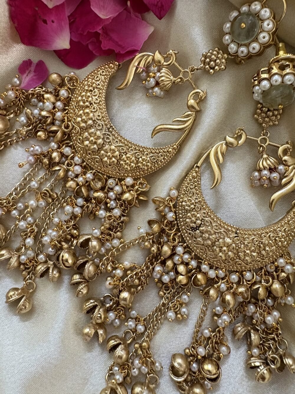 Kareena Oversized Chandbali Earrings - Image 3