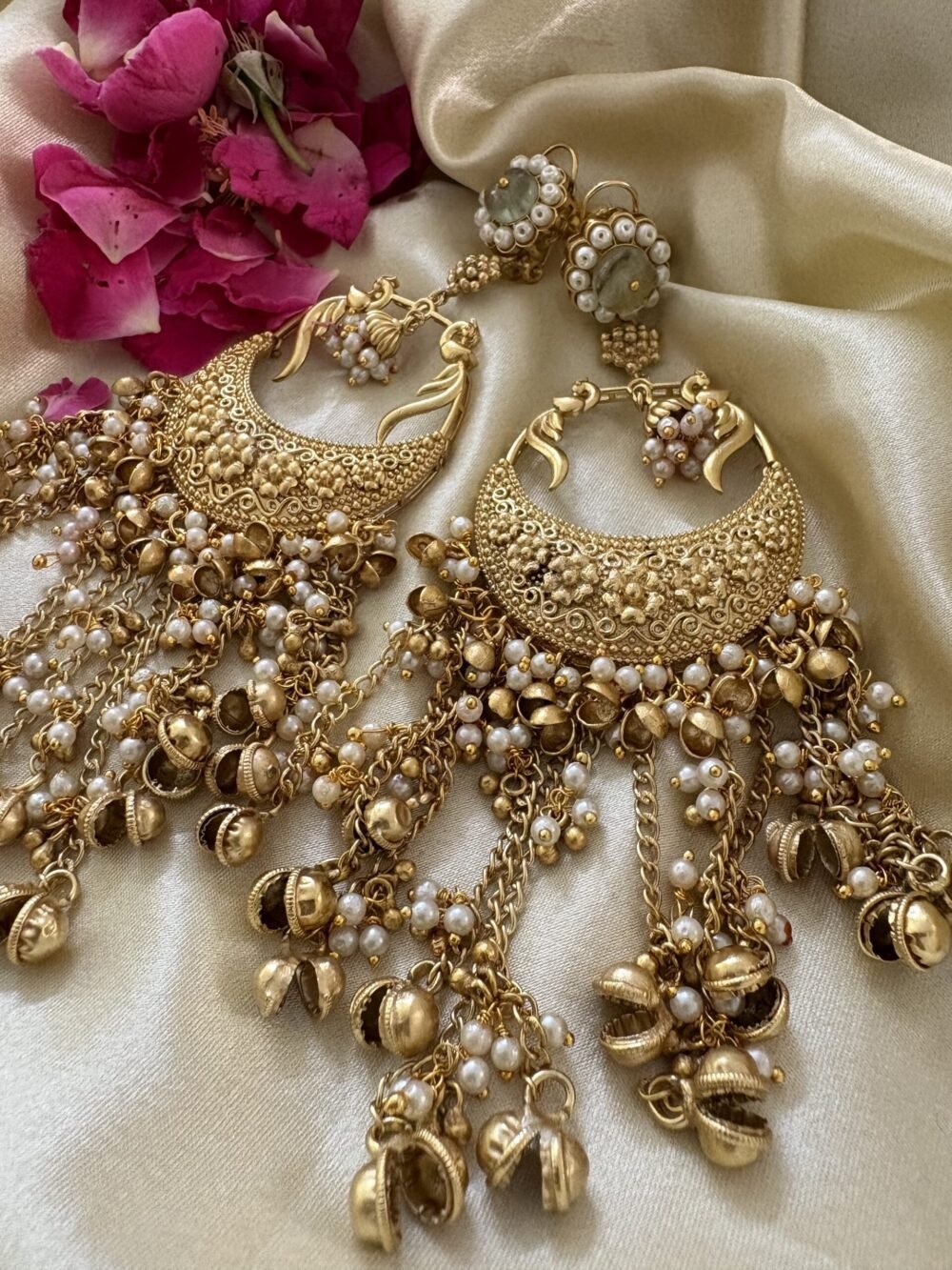 Kareena Oversized Chandbali Earrings - Image 2