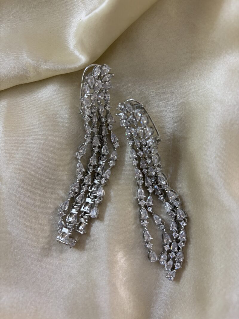 Evie Diamond Dangler Earrings - Image 3