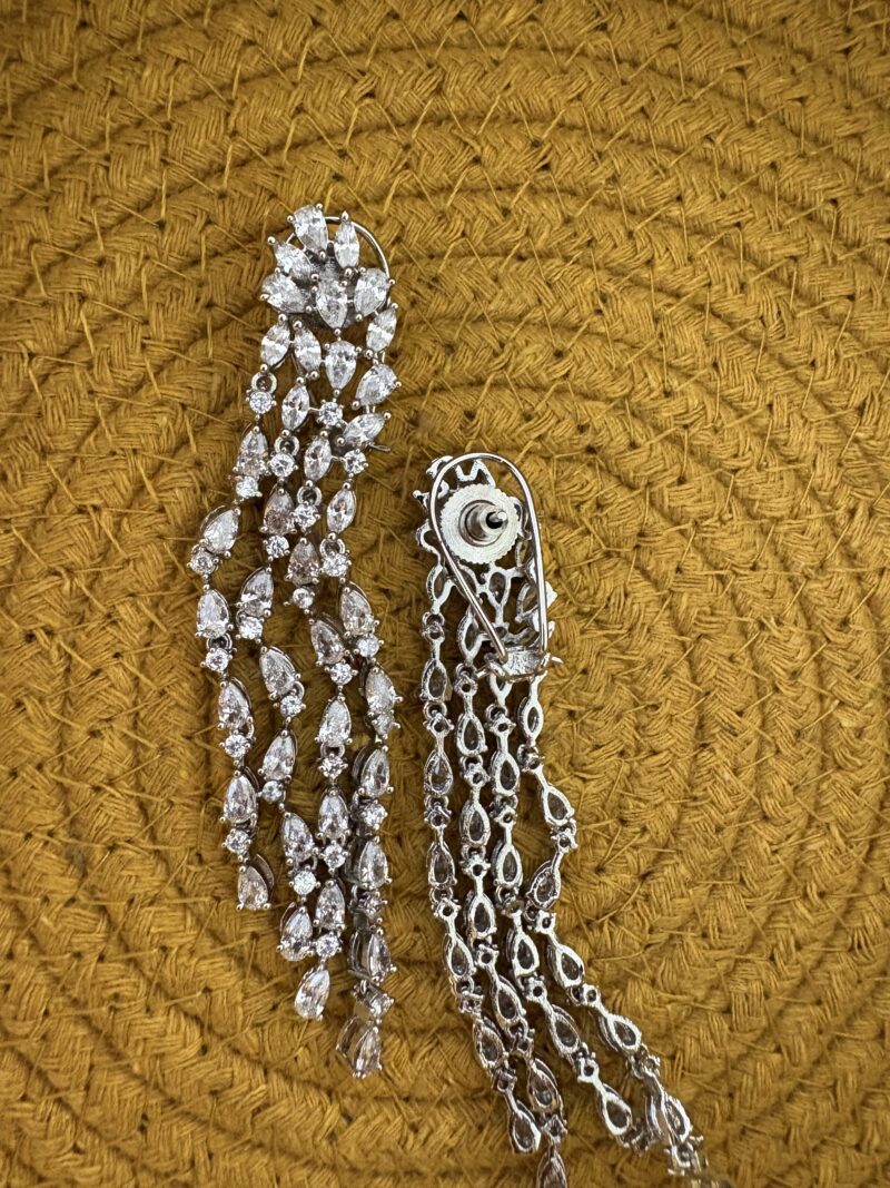 Evie Diamond Dangler Earrings - Image 5