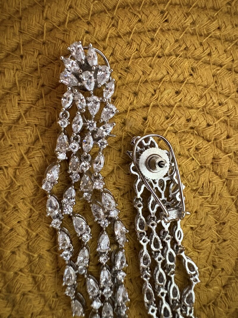 Evie Diamond Dangler Earrings - Image 4