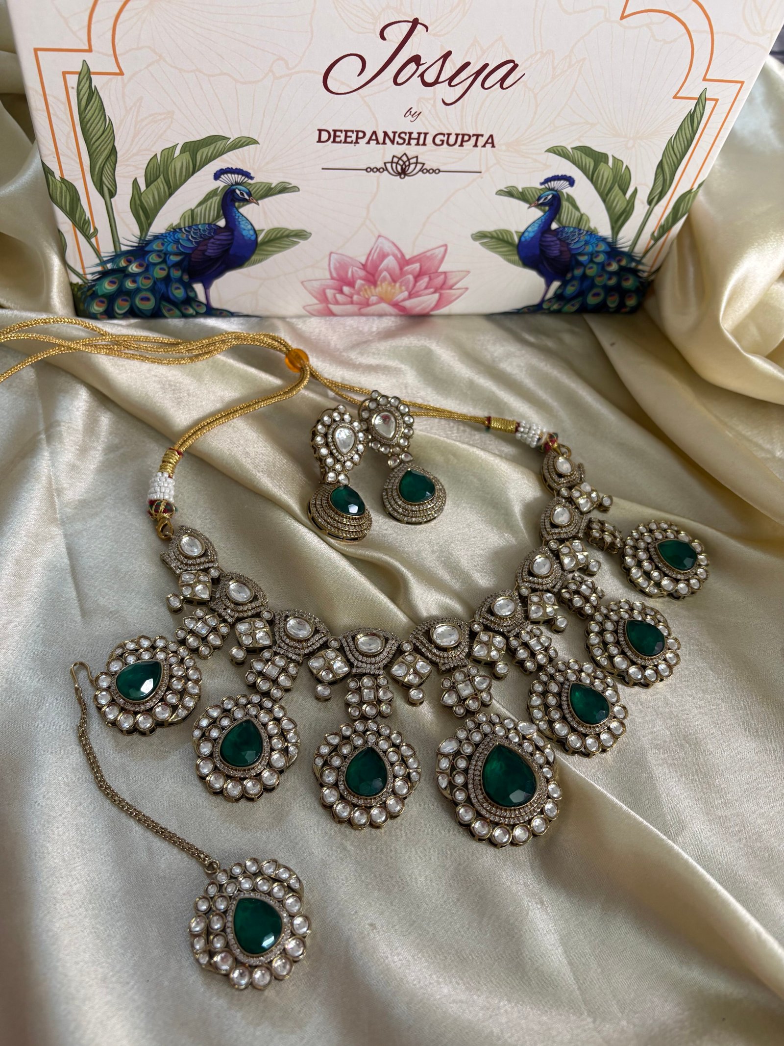 Kaasni Polki Bridal Necklace Set