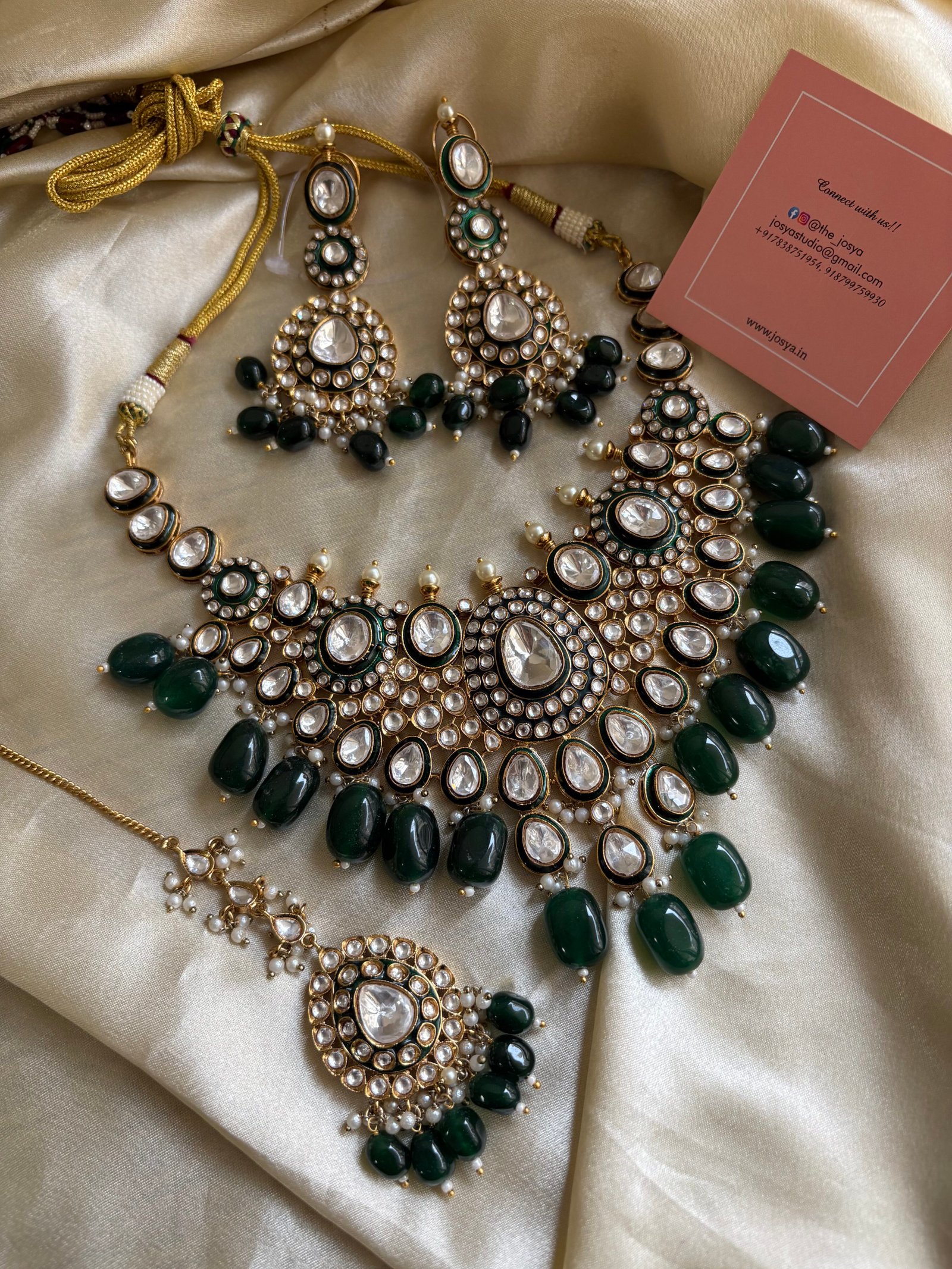 Rutvi Polki Bridal Necklace Set