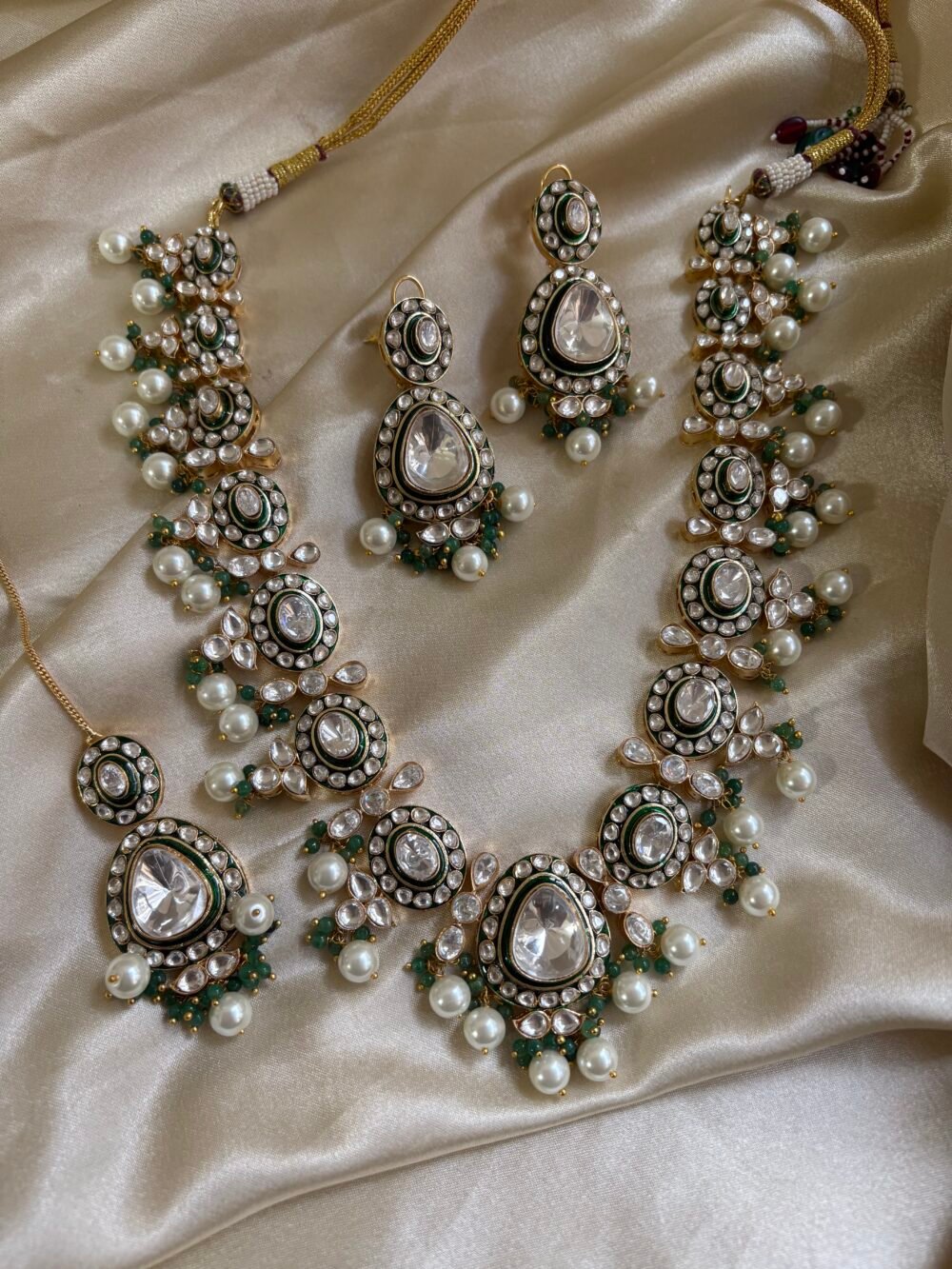 Vanísia Polki Bridal Necklace Set