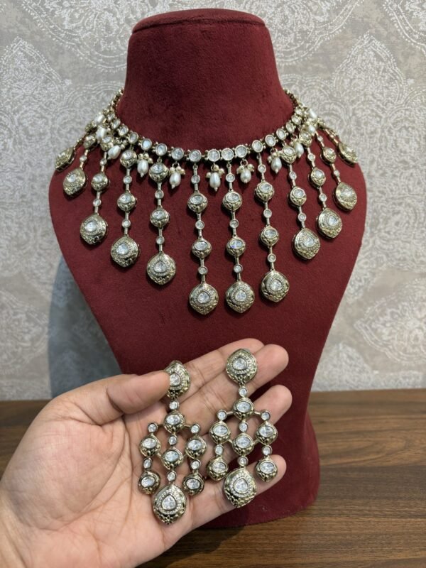 Eshaana Polki Bridal Necklace Set