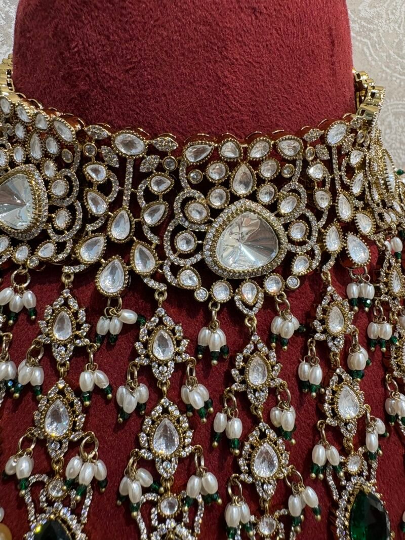 Vini Polki Bridal Choker Set - Image 3