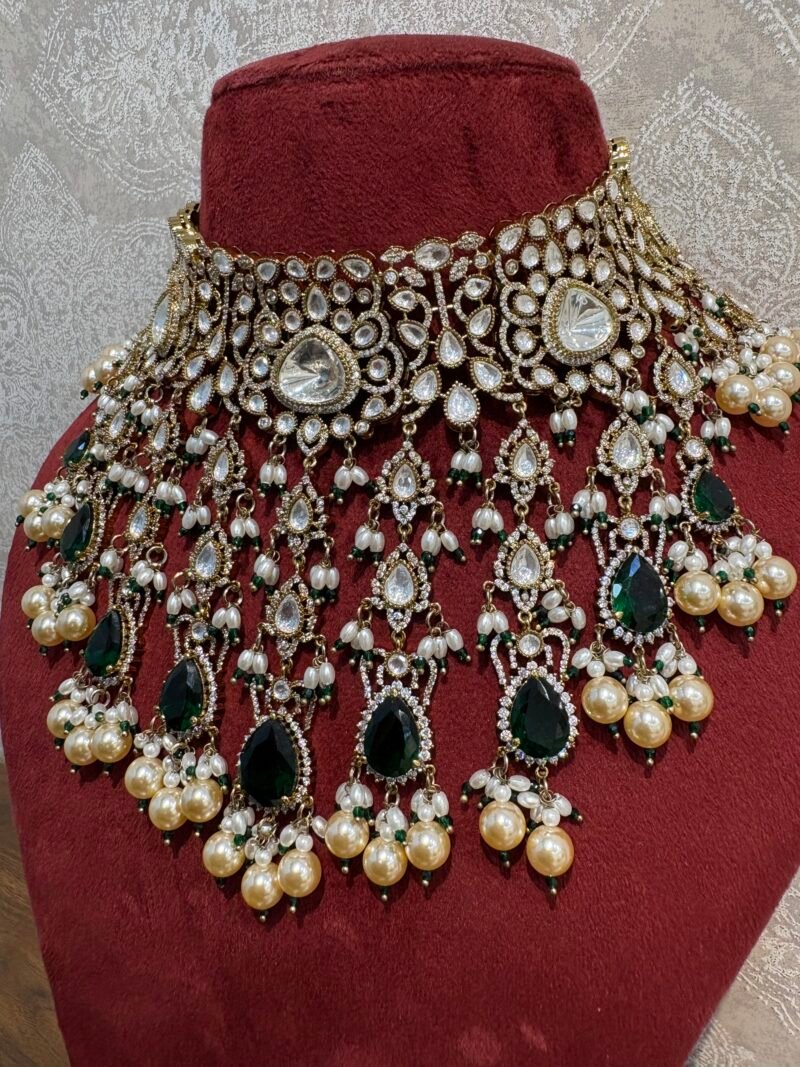Vini Polki Bridal Choker Set - Image 6