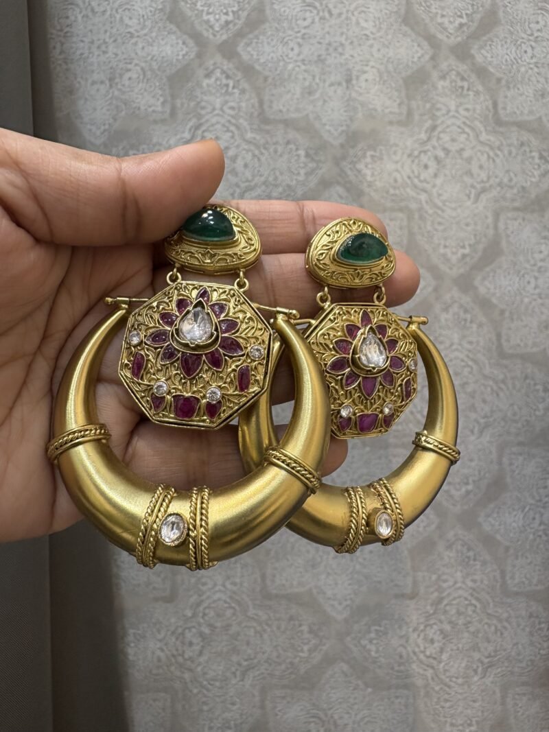 Shashi Chandbali Fusion Earrings - Image 2