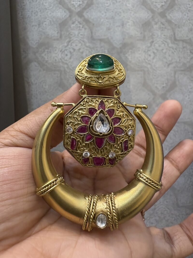 Shashi Chandbali Fusion Earrings - Image 3