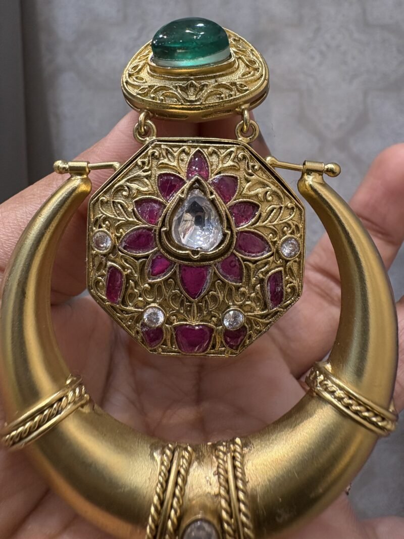 Shashi Chandbali Fusion Earrings - Image 4