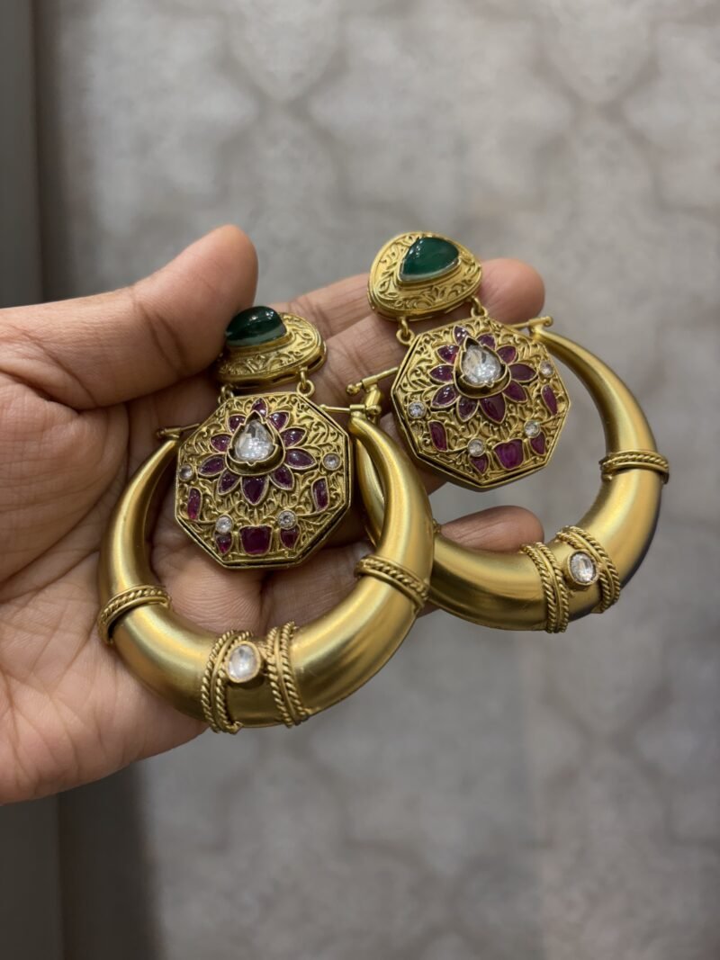 Shashi Chandbali Fusion Earrings - Image 7