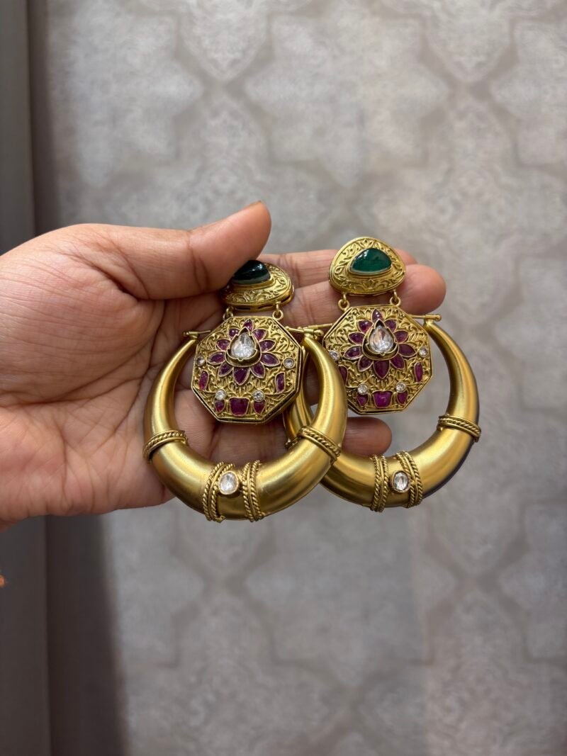 Shashi Chandbali Fusion Earrings - Image 8