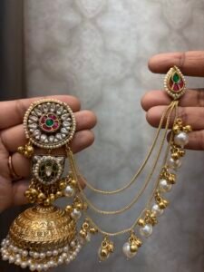 Varsha Fusion Jhumka Earrings - Image 2