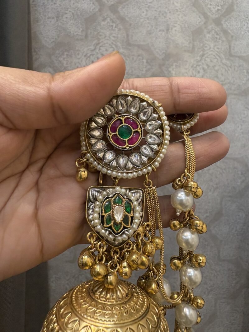 Varsha Fusion Jhumka Earrings - Image 5