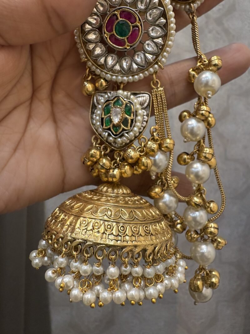 Varsha Fusion Jhumka Earrings - Image 6