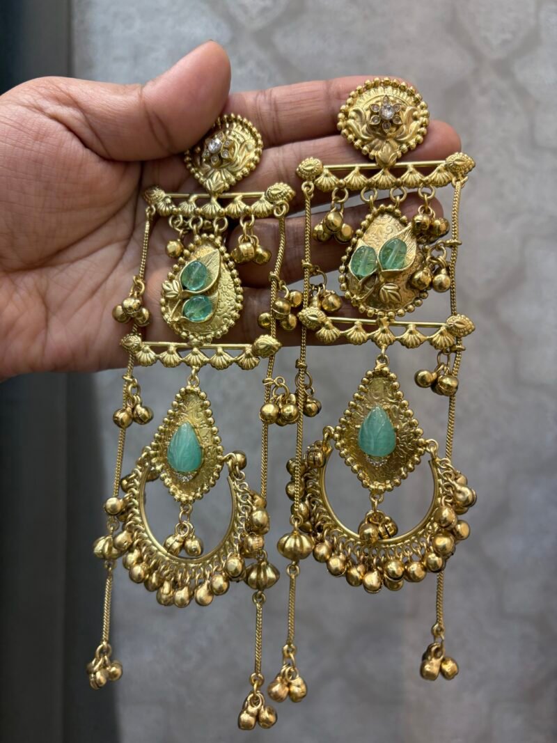 Unnati Oversized Fusion Earrings - Image 7