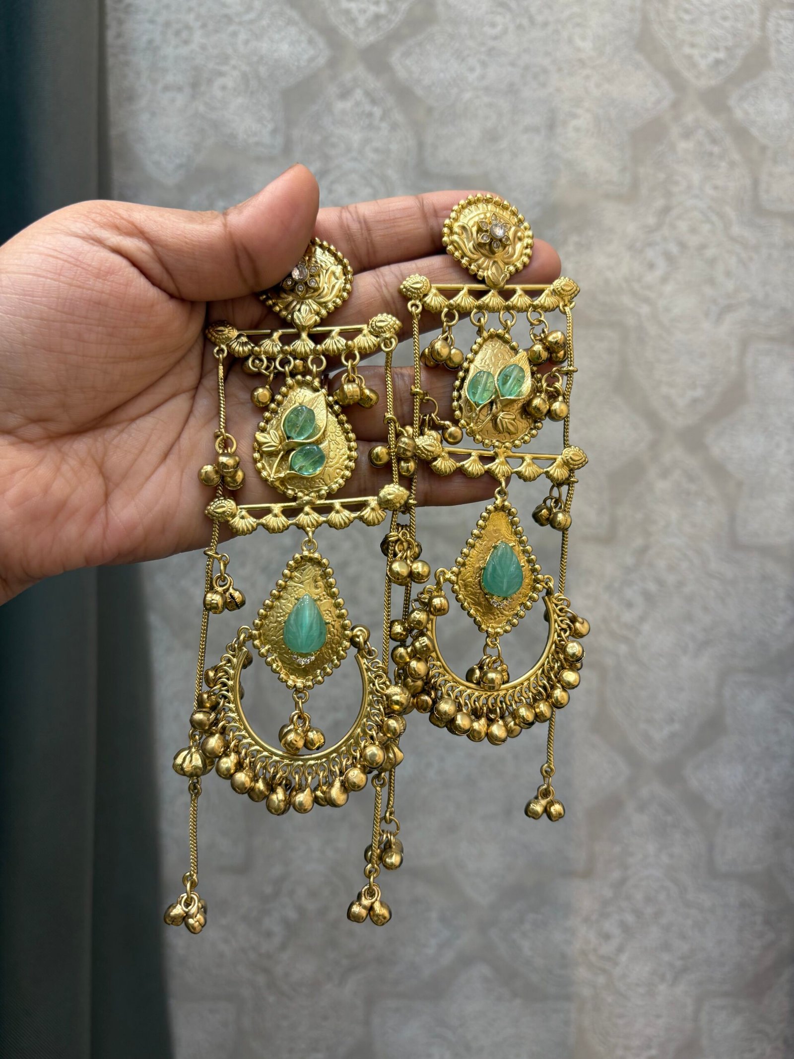 Unnati Oversized Fusion Earrings
