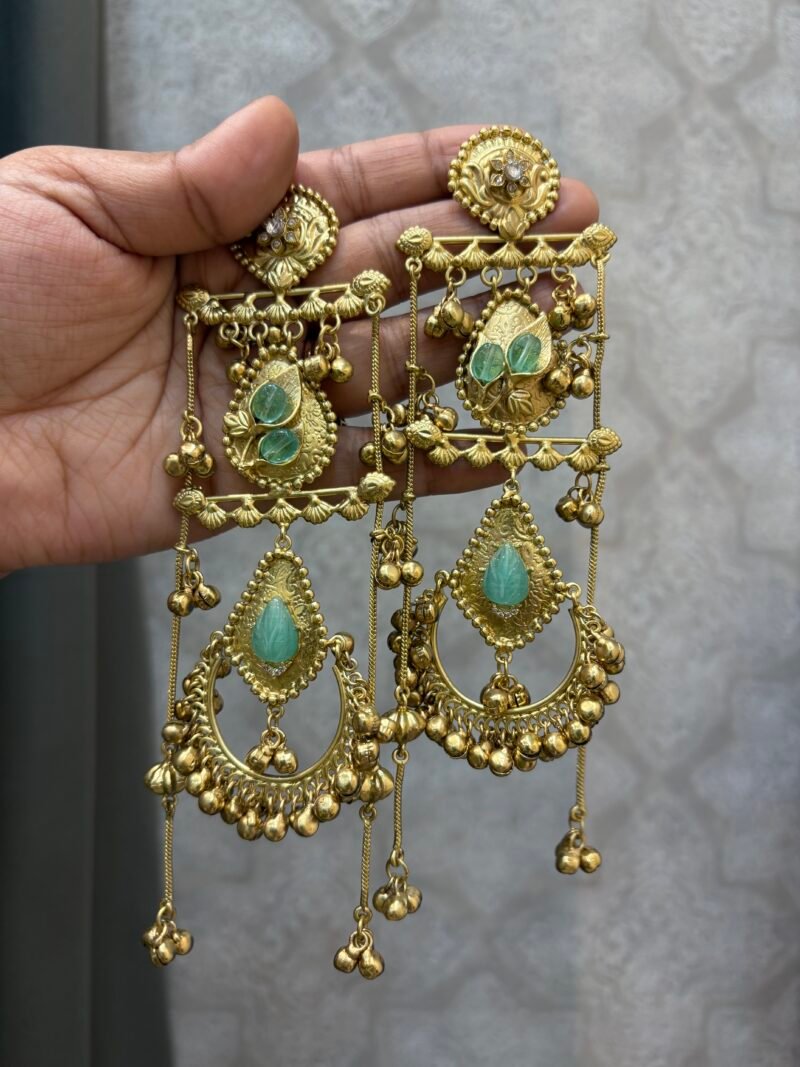 Unnati Oversized Fusion Earrings - Image 2