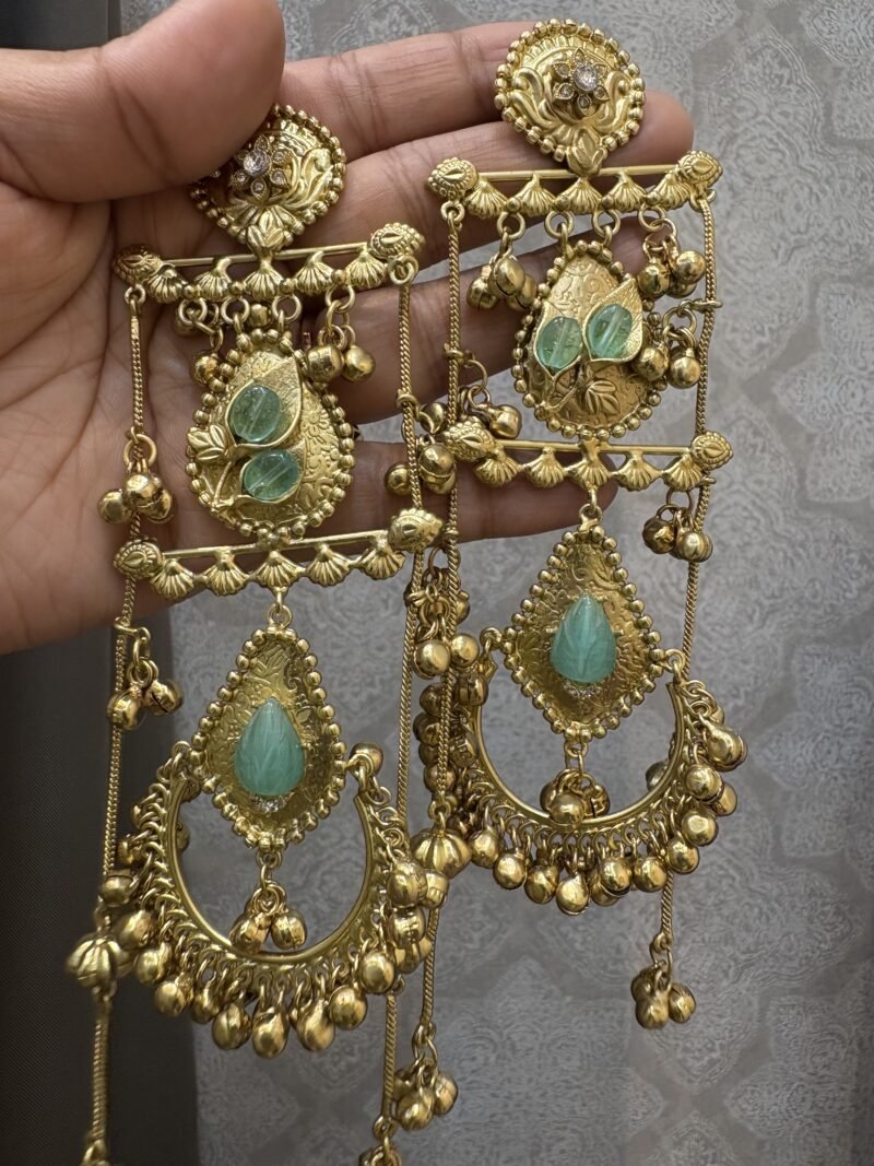 Unnati Oversized Fusion Earrings - Image 3