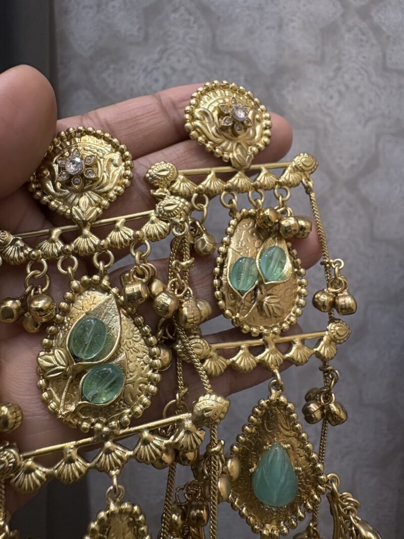 Unnati Oversized Fusion Earrings - Image 6