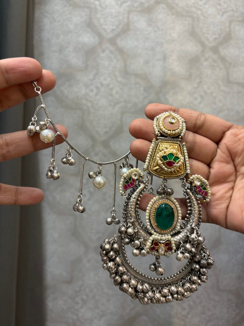 Lahari Oversized Fusion Earrings - Image 2