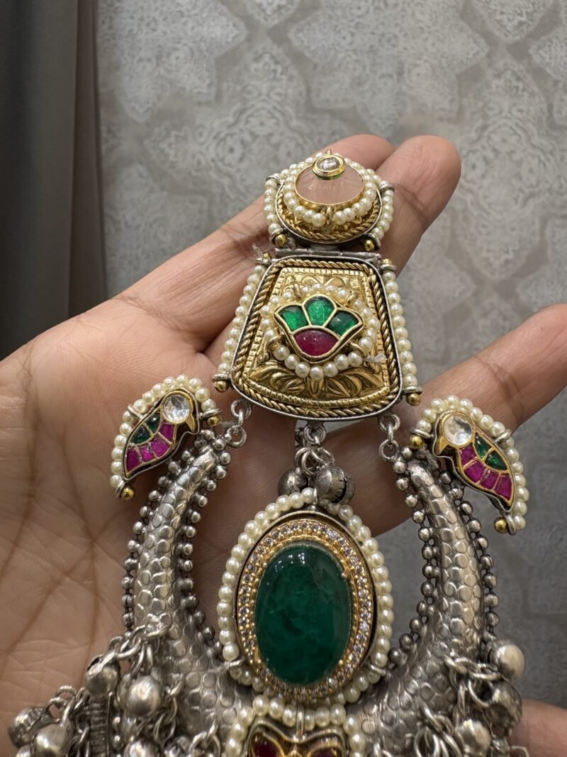 Lahari Oversized Fusion Earrings - Image 6