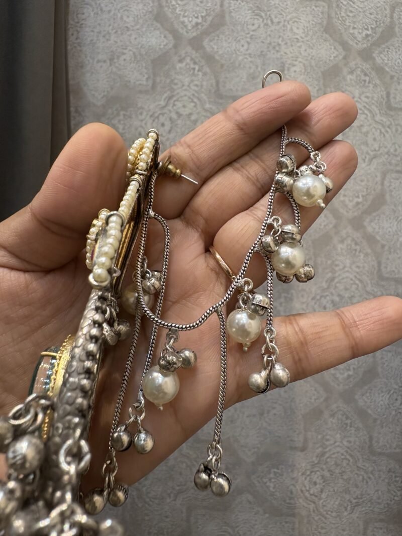 Lahari Oversized Fusion Earrings - Image 8