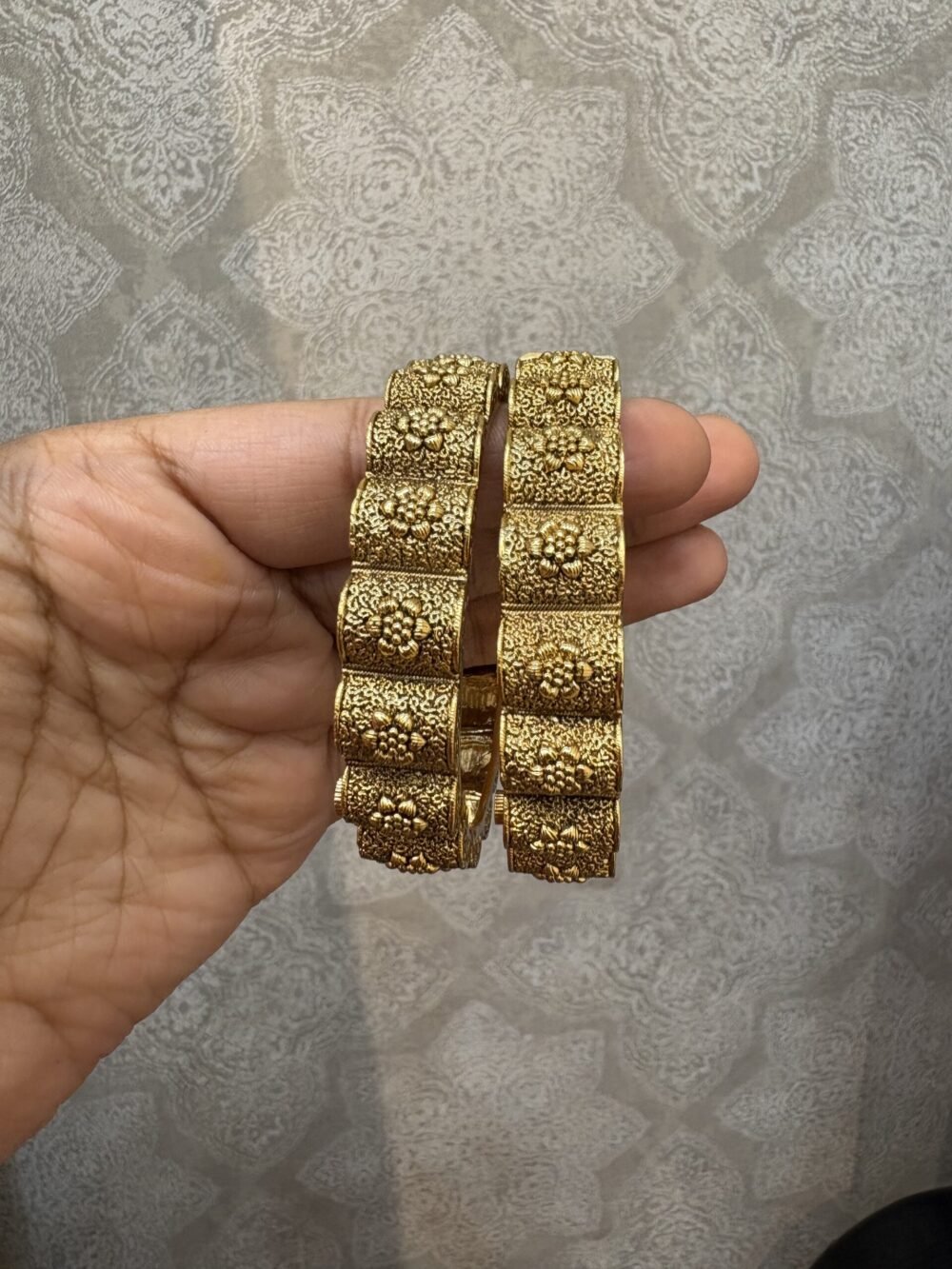 Ayushi Antique Gold Bangles - Image 5