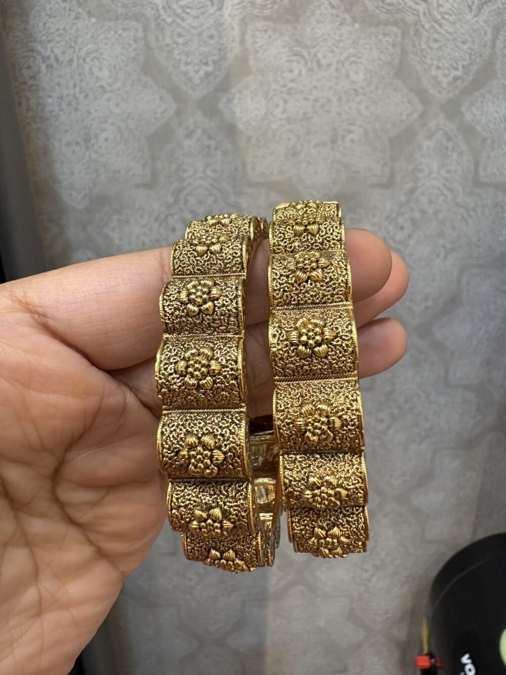 Ayushi Antique Gold Bangles - Image 2