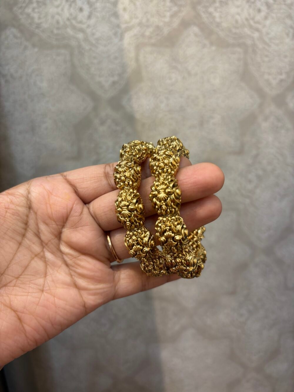 Avani Antique Gold Bangles - Image 2
