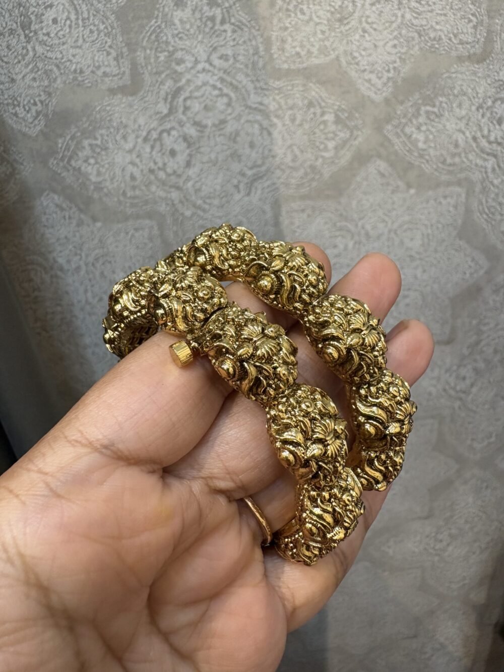 Avani Antique Gold Bangles - Image 3