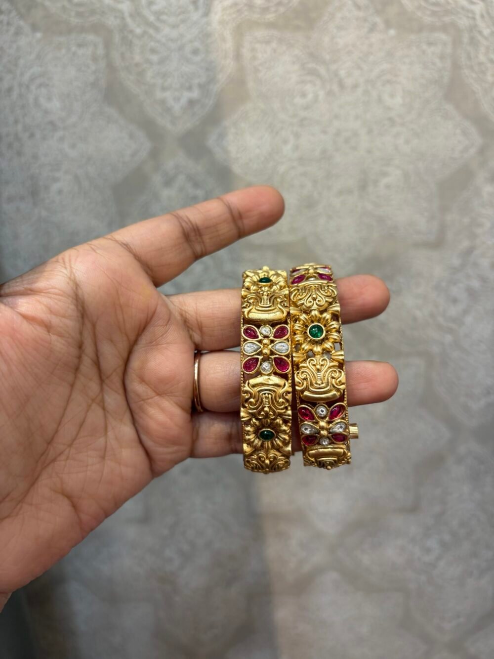 Asita Antique Gold Bangles