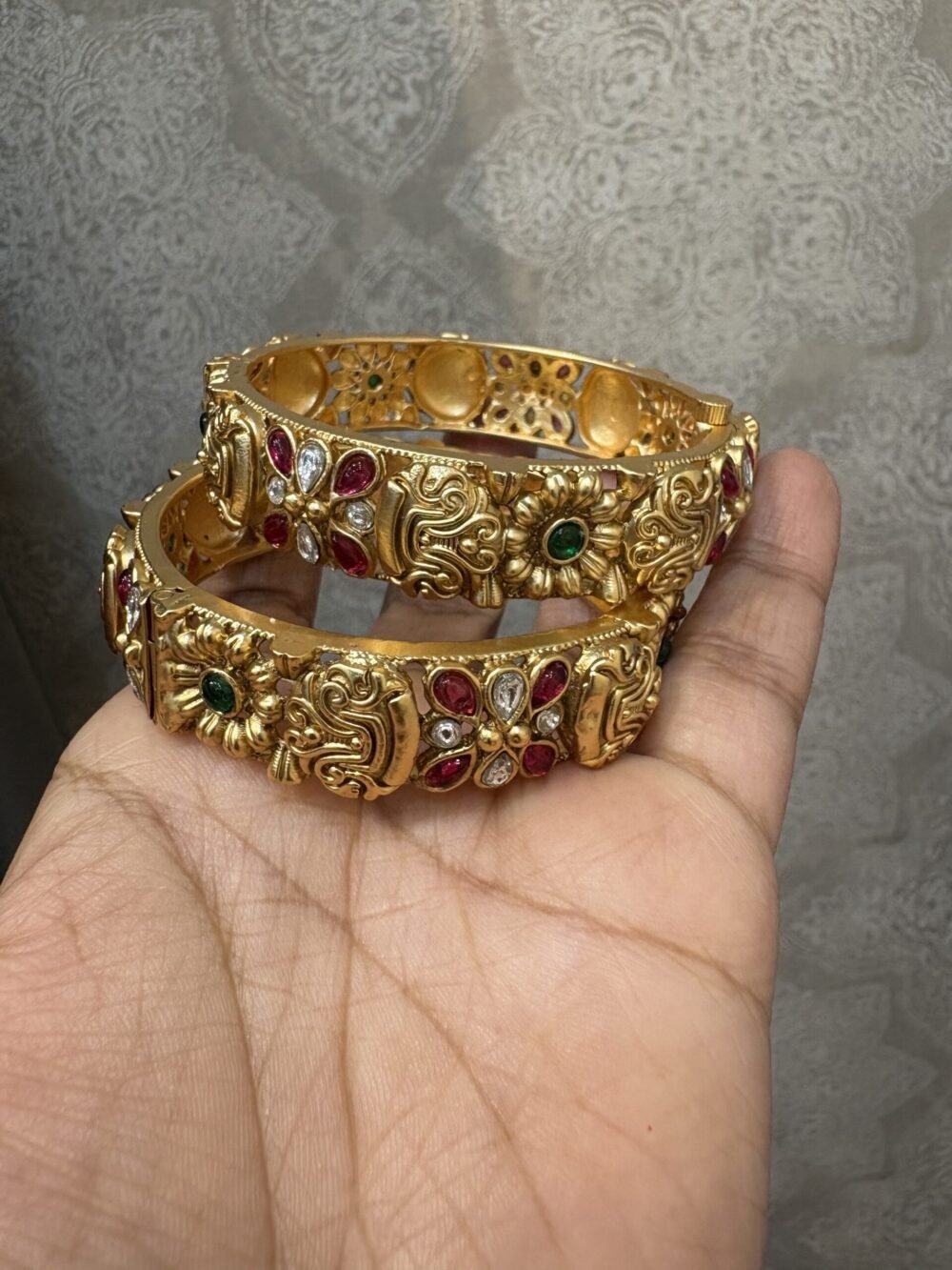 Asita Antique Gold Bangles - Image 3