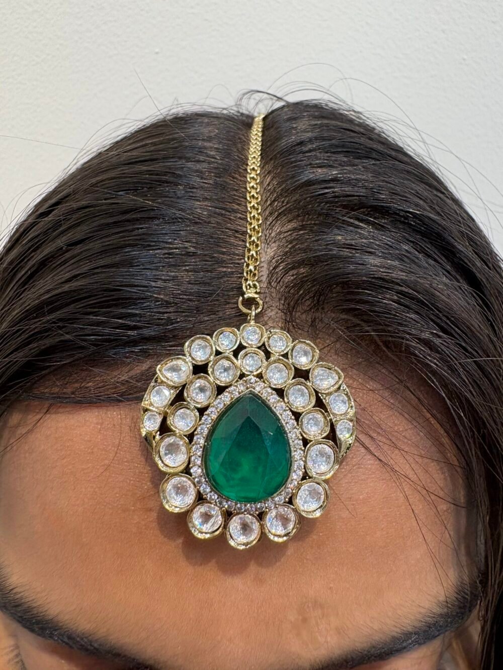 Kaasni Polki Bridal Necklace Set - Image 4