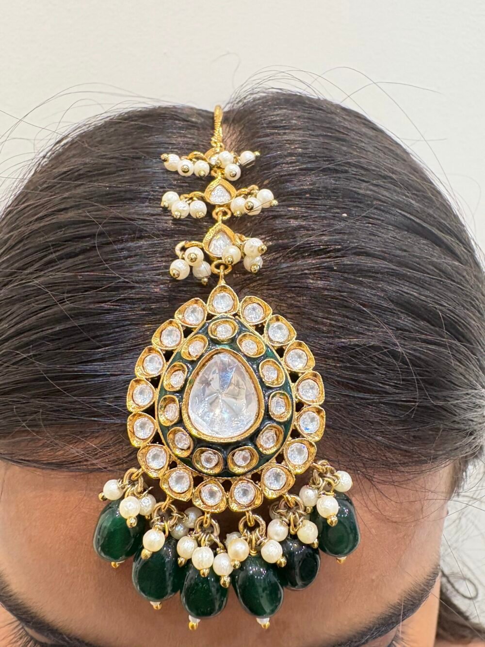 Rutvi Polki Bridal Necklace Set - Image 4