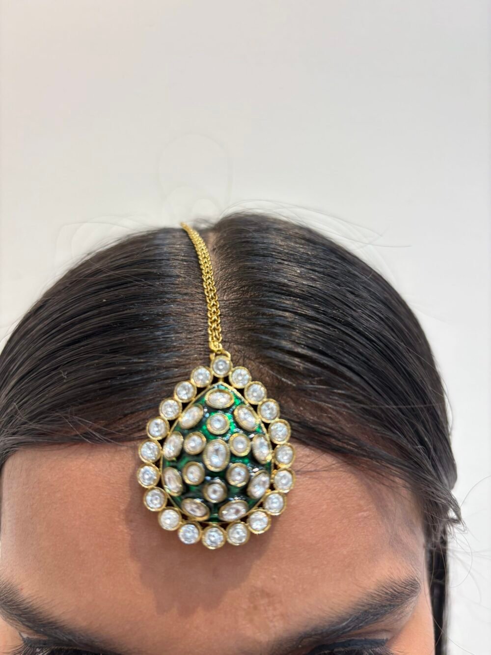 Abhati Polki Bridal Necklace Set - Image 5