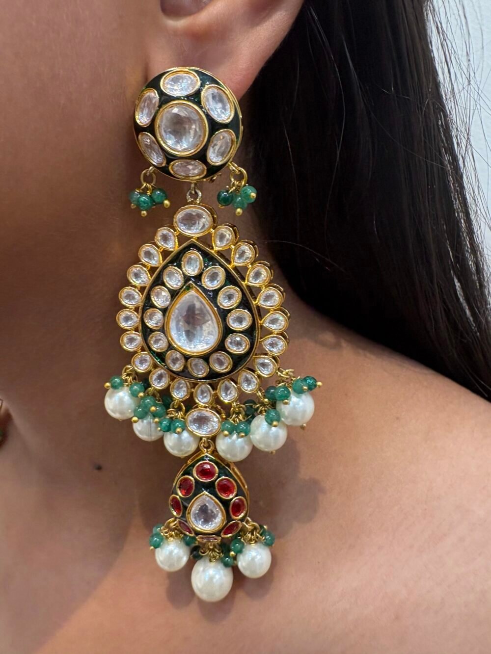 Suhani Polki Bridal Choker Set - Image 6