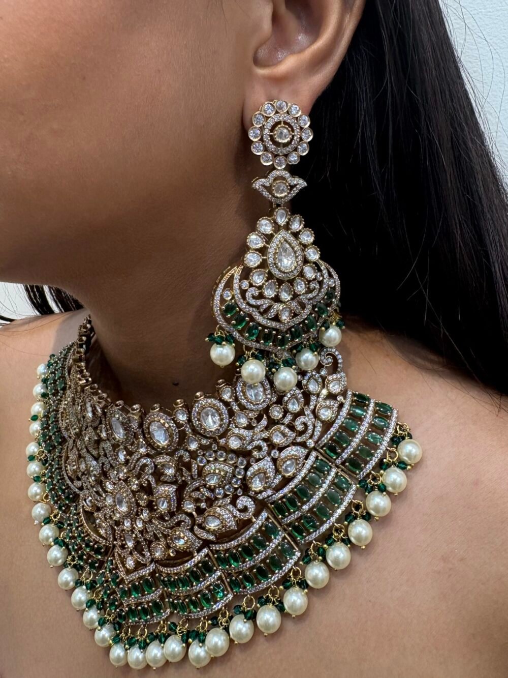 Avnoor Polki Bridal Choker Set - Image 3