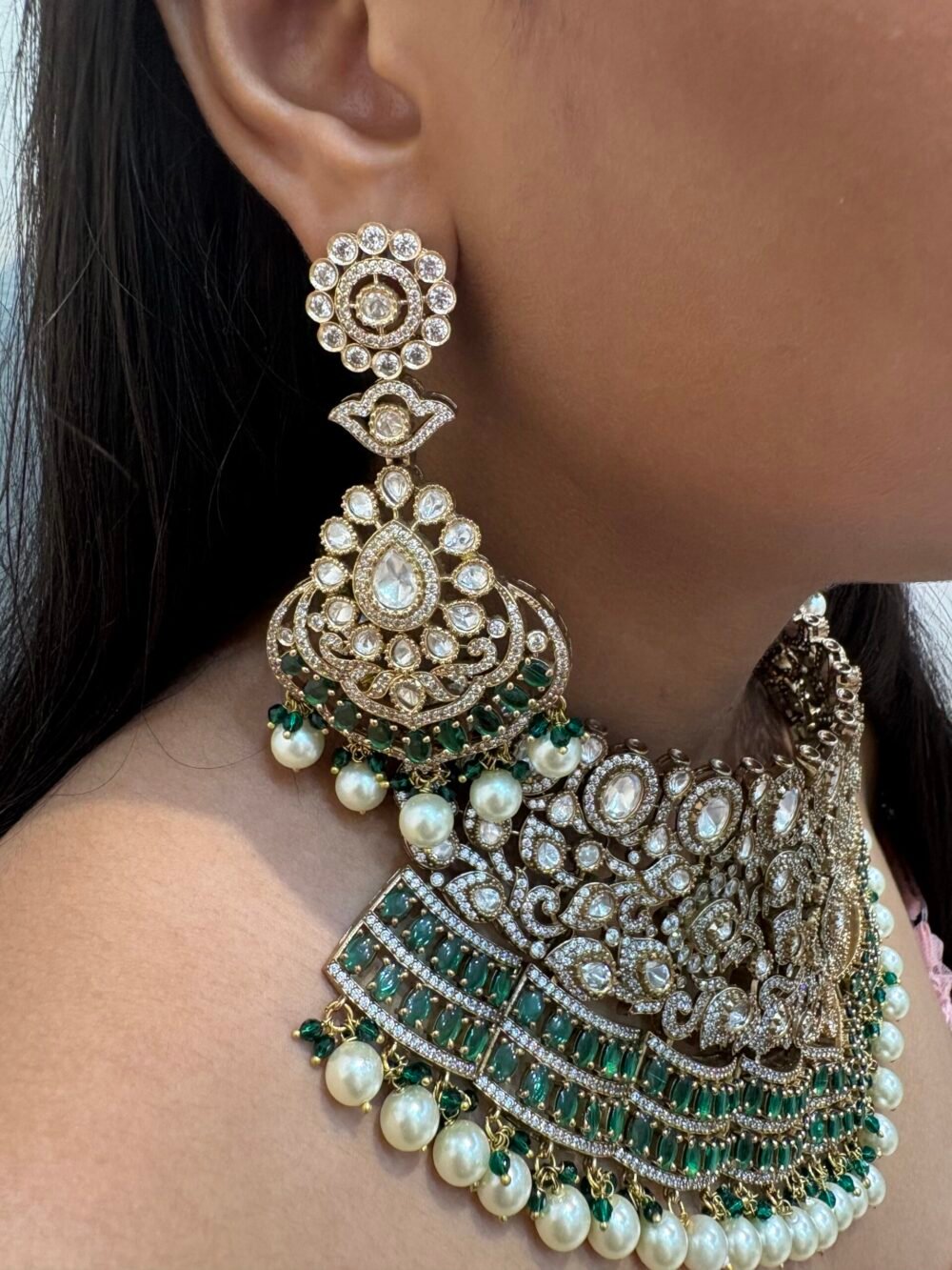 Avnoor Polki Bridal Choker Set - Image 2