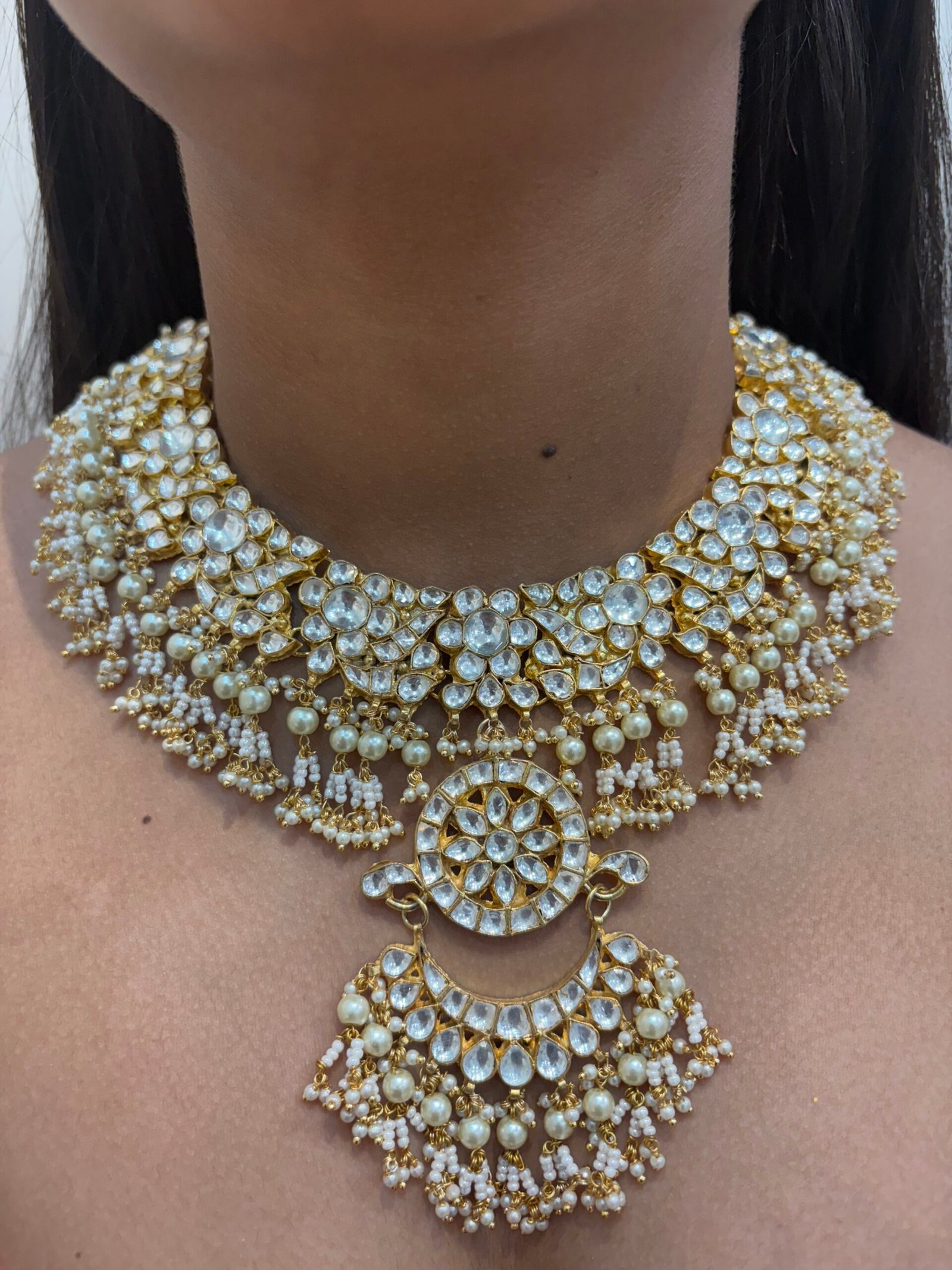 Aathira Kundan Bridal Necklace set