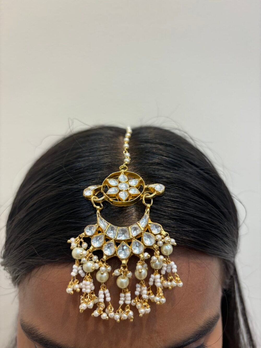 Aathira Kundan Bridal Necklace set - Image 4