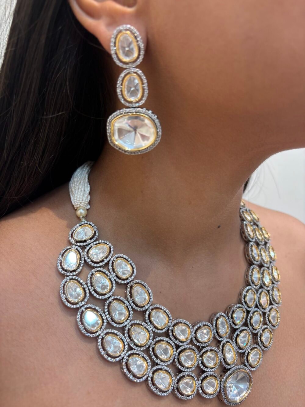 Charvi Polki Necklace Set - Image 3