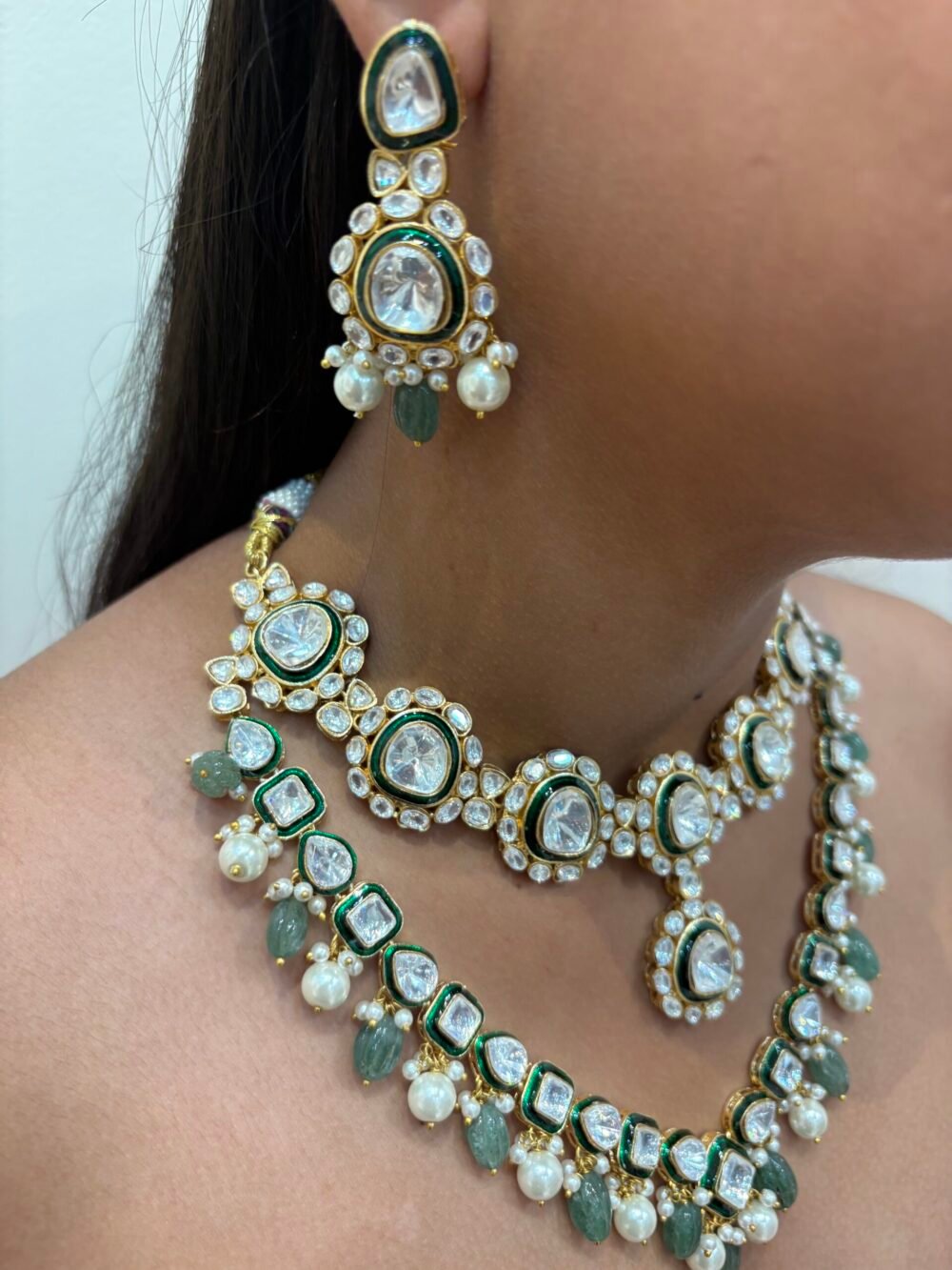 Raha Polki Necklace Set - Image 2