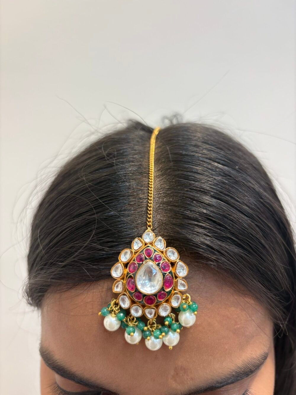 Vaanya Polki Bridal Necklace Set - Image 4