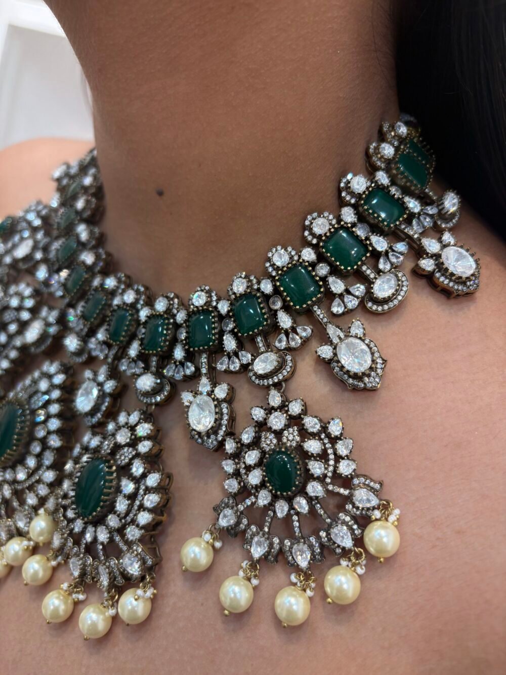 Prakriti Polki Bridal Necklace Set - Image 2