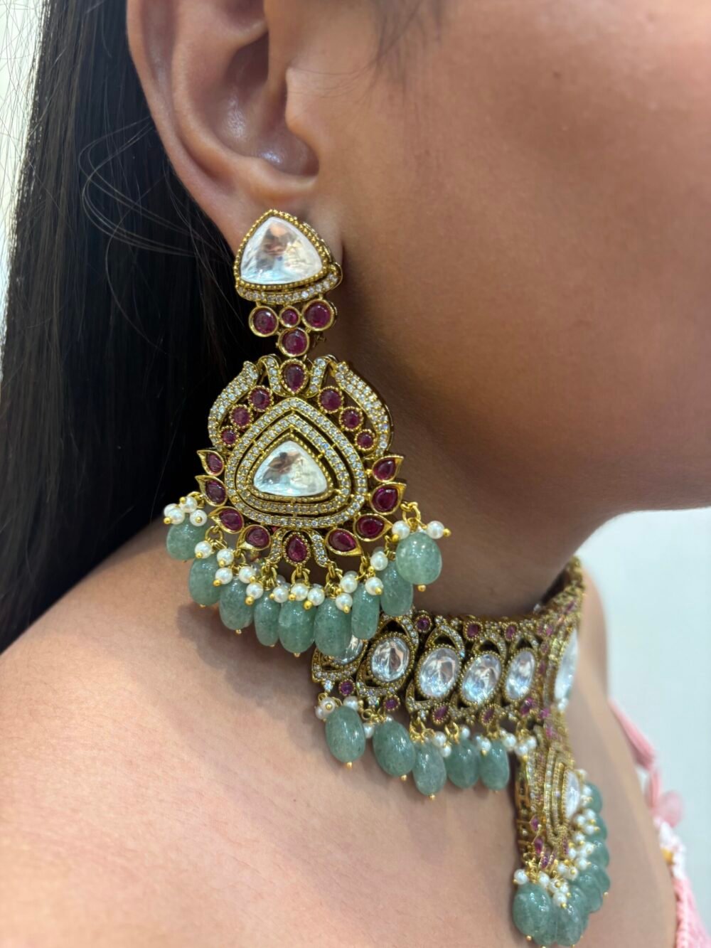 Giva Polki Choker Set - Image 2