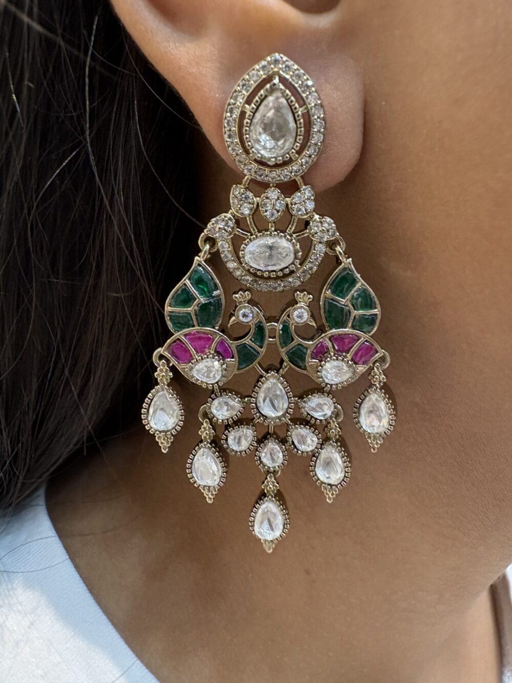 Vama Polki Earrings - Image 2
