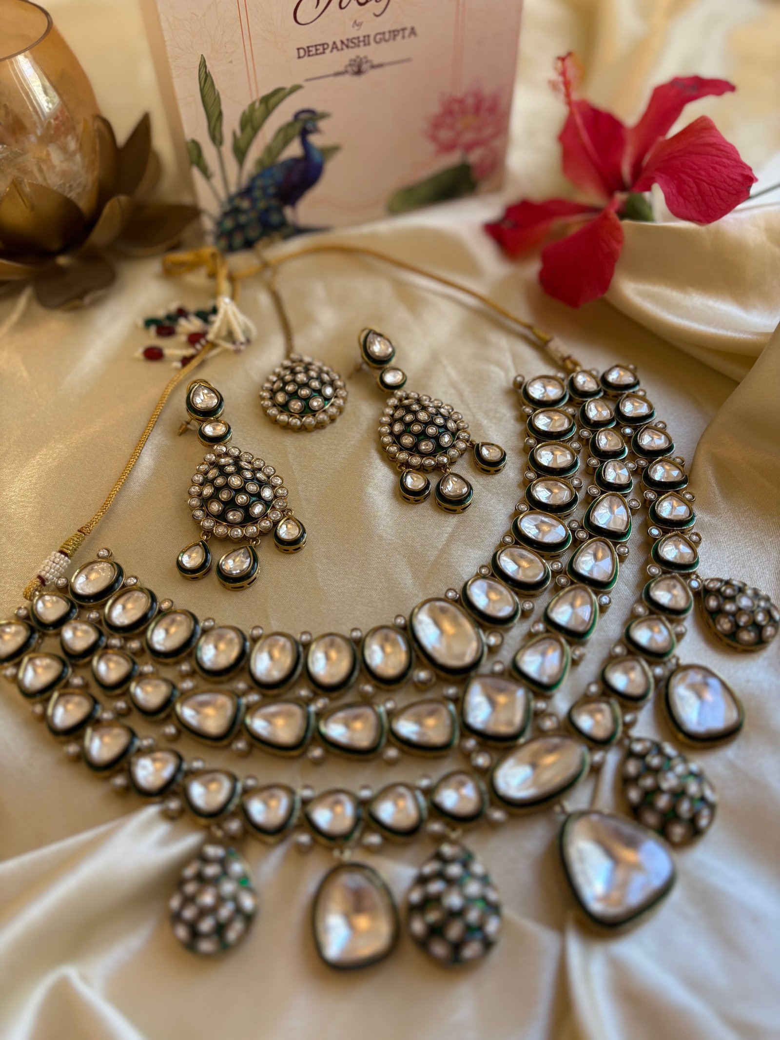 Abhati Polki Bridal Necklace Set